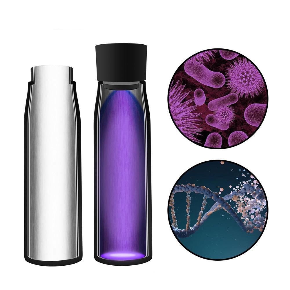 Sparset: 2x Selbstreinigende Trinkflasche - Smart HydroUp: Selbstreinigungsfunktion, Temperaturanzeige, Trinkerinnerung - 750ml - Mareverty