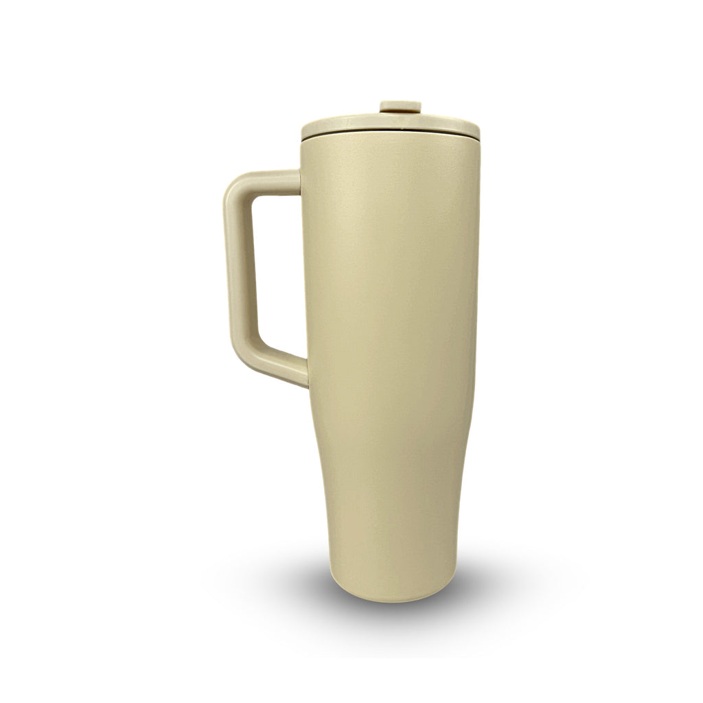 HydroUp Cup - Thermobecher / Trinkbehälter mit 100% auslaufsicherem Deckel, Trinkhalm und Tragegriff (1,2 Liter) - Mareverty
