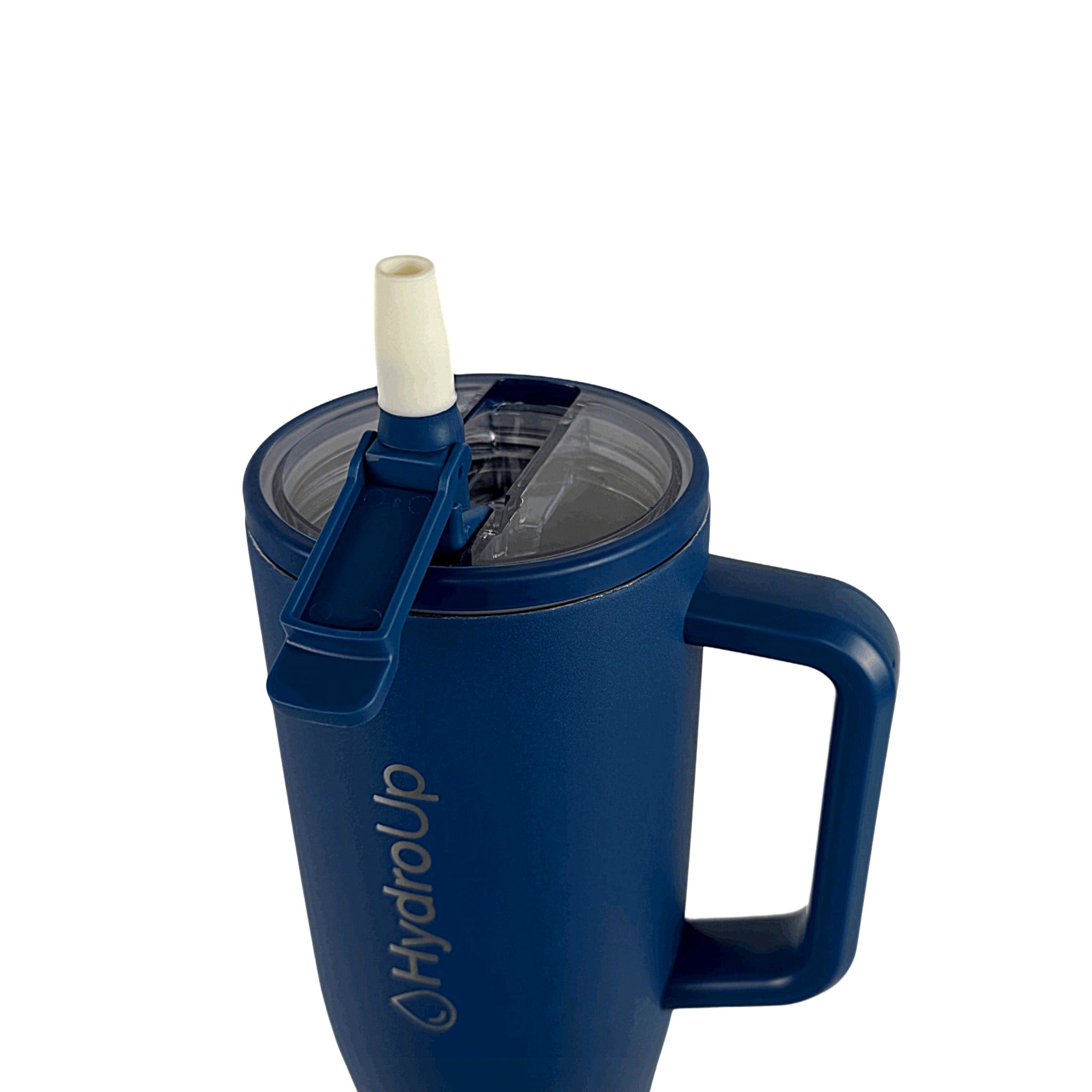 HydroUp Cup - Thermobecher / Trinkbehälter mit 100% auslaufsicherem Deckel, Trinkhalm und Tragegriff (1,2 Liter) - Mareverty