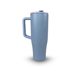 HydroUp Cup - Thermobecher / Trinkbehälter mit 100% auslaufsicherem Deckel, Trinkhalm und Tragegriff (1,2 Liter) - Mareverty