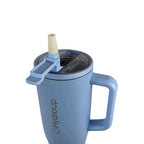 HydroUp Cup - Thermobecher / Trinkbehälter mit 100% auslaufsicherem Deckel, Trinkhalm und Tragegriff (1,2 Liter) - Mareverty