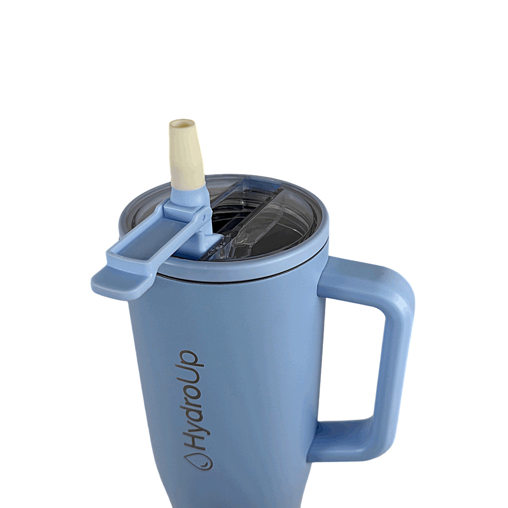 HydroUp Cup - Thermobecher / Trinkbehälter mit 100% auslaufsicherem Deckel, Trinkhalm und Tragegriff (1,2 Liter) - Mareverty