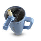 HydroUp Cup - Thermobecher / Trinkbehälter mit 100% auslaufsicherem Deckel, Trinkhalm und Tragegriff (1,2 Liter) - Mareverty