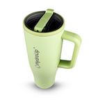 HydroUp Cup - Tumbler / Thermobecher / Trinkbehälter mit 100% auslaufsicherem Deckel, Trinkhalm und Tragegriff (1,2 Liter) - Mareverty
