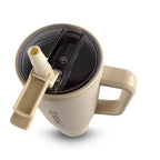 HydroUp Cup - Thermobecher / Trinkbehälter mit 100% auslaufsicherem Deckel, Trinkhalm und Tragegriff (1,2 Liter) - Mareverty