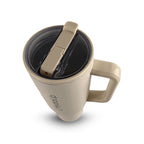 HydroUp Cup - Thermobecher / Trinkbehälter mit 100% auslaufsicherem Deckel, Trinkhalm und Tragegriff (1,2 Liter) - Mareverty