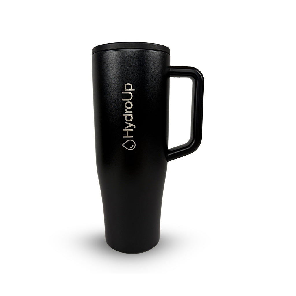 HydroUp Cup - Thermobecher / Trinkbehälter mit 100% auslaufsicherem Deckel, Trinkhalm und Tragegriff (1,2 Liter) - Mareverty