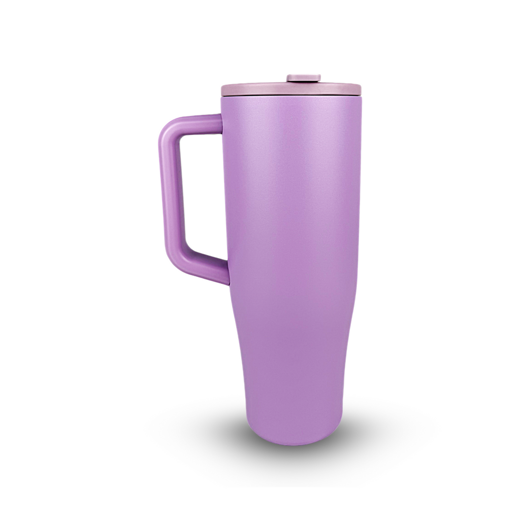 HydroUp Cup - Tumbler / Thermobecher / Trinkbehälter mit 100% auslaufsicherem Deckel, Trinkhalm und Tragegriff (1,2 Liter) - Mareverty