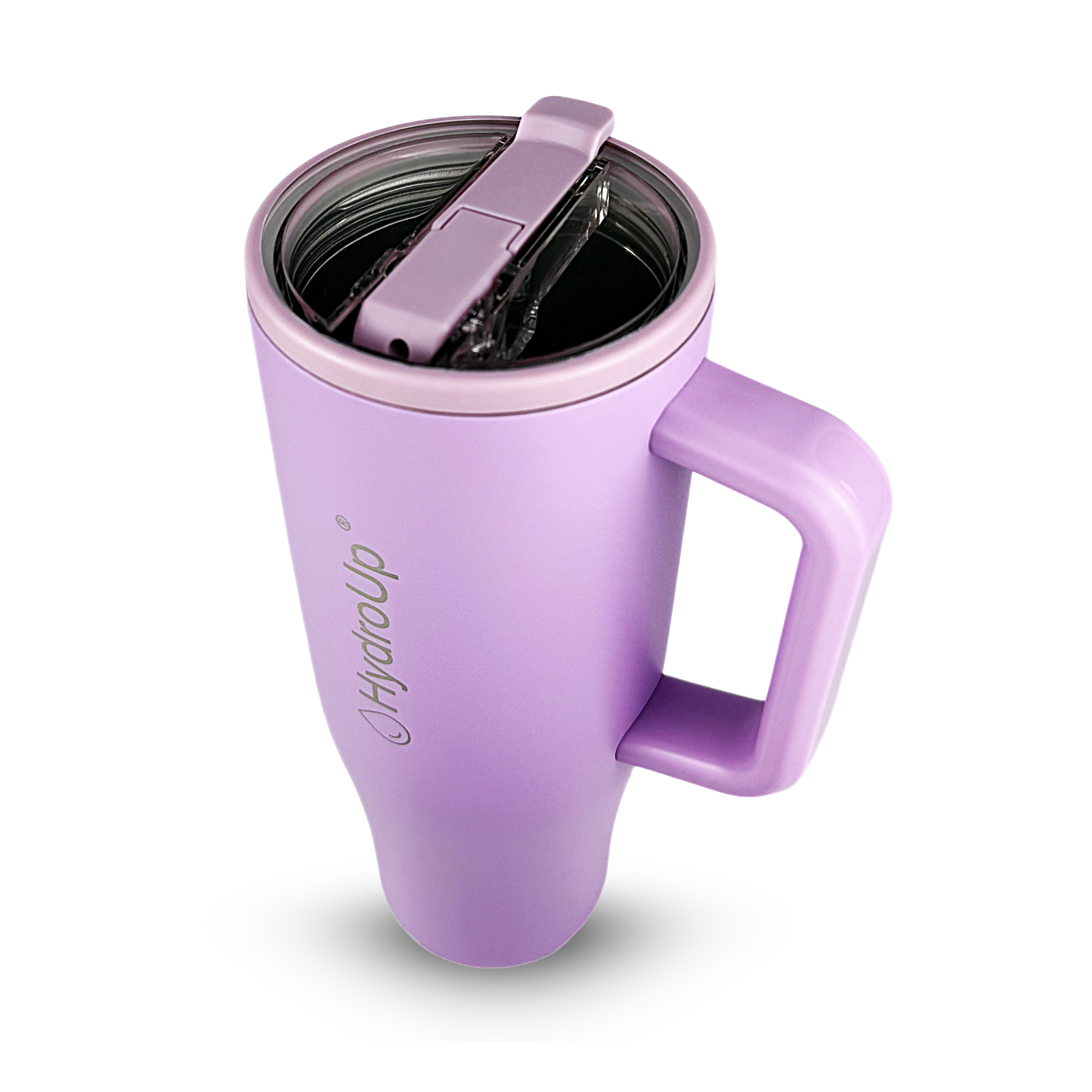 HydroUp Cup - Tumbler / Thermobecher / Trinkbehälter mit 100% auslaufsicherem Deckel, Trinkhalm und Tragegriff (1,2 Liter) - Mareverty