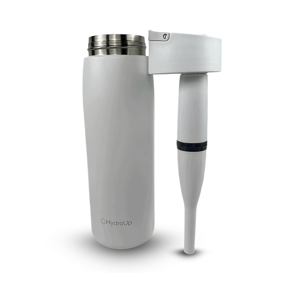 Filter Bottle – Edelstahl-Trinkflasche mit integriertem Kalkfilter und Tragegriff - entkalkt Wasser & optimiert Geschmack (750 ml) - Mareverty