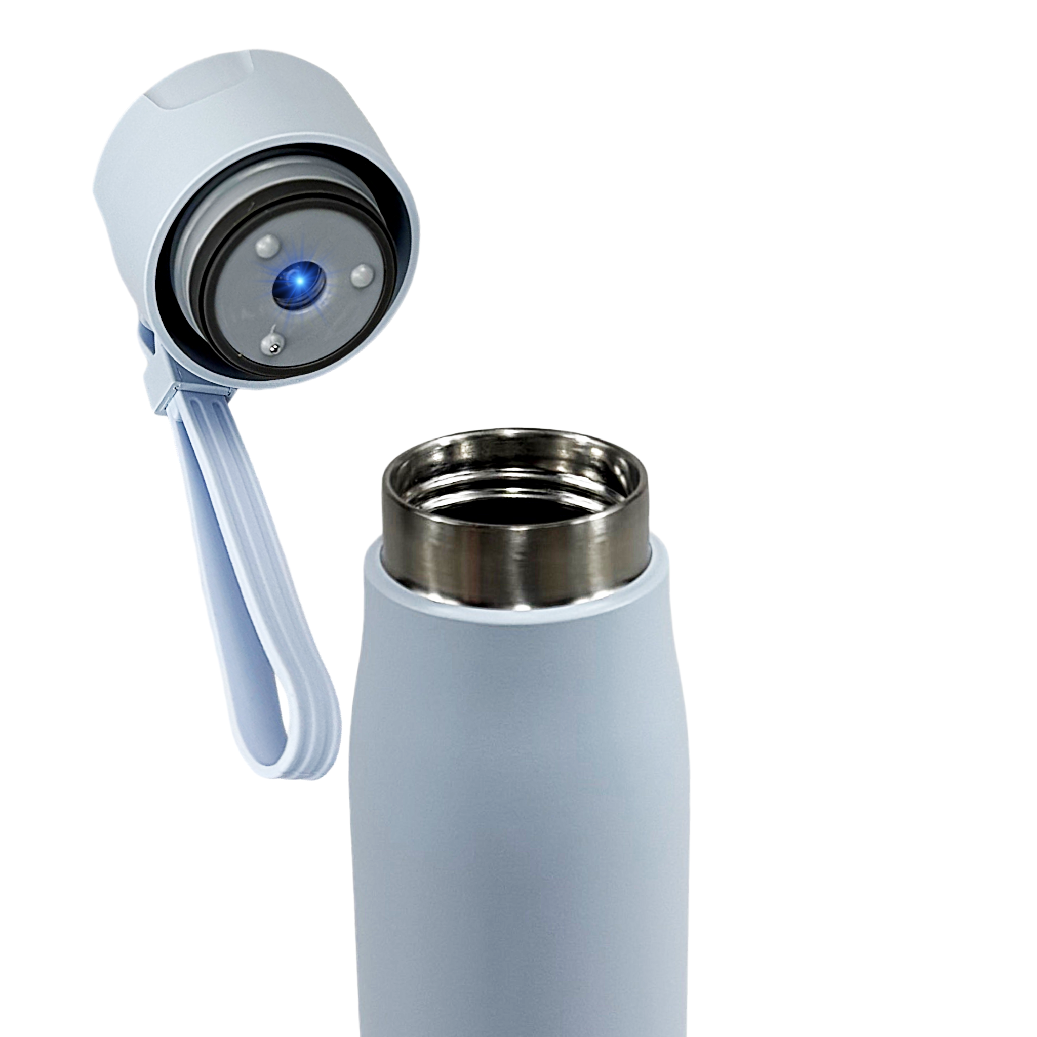 Selbstreinigende Trinkflasche - Smart HydroUp: Selbstreinigungsfunktion, Temperaturanzeige, Trinkerinnerung (500 ml) - Mareverty