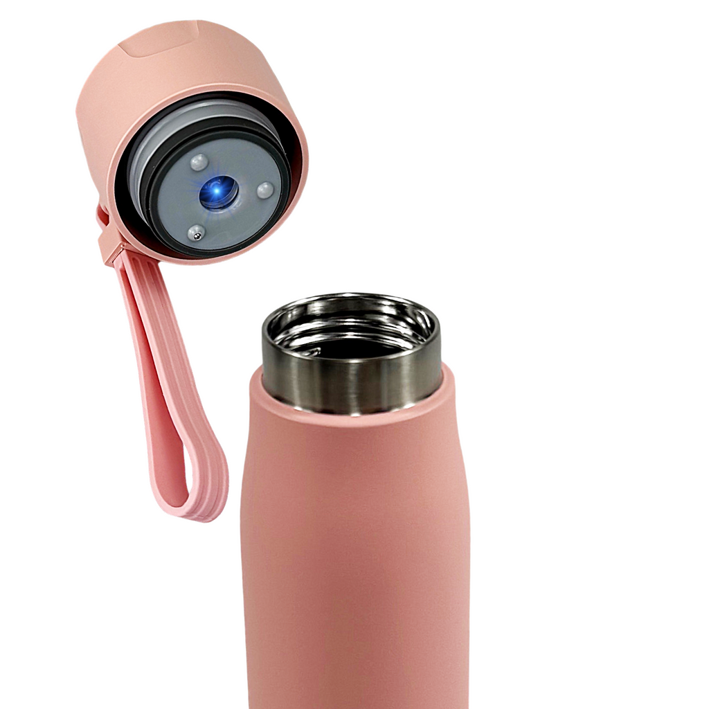 Selbstreinigende Trinkflasche - Smart HydroUp: Selbstreinigungsfunktion, Temperaturanzeige, Trinkerinnerung (500 ml) - Mareverty