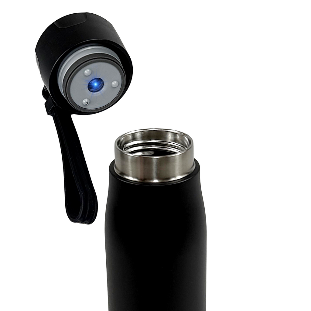 Selbstreinigende Trinkflasche - Smart HydroUp: Selbstreinigungsfunktion, Temperaturanzeige, Trinkerinnerung (500 ml) - Mareverty