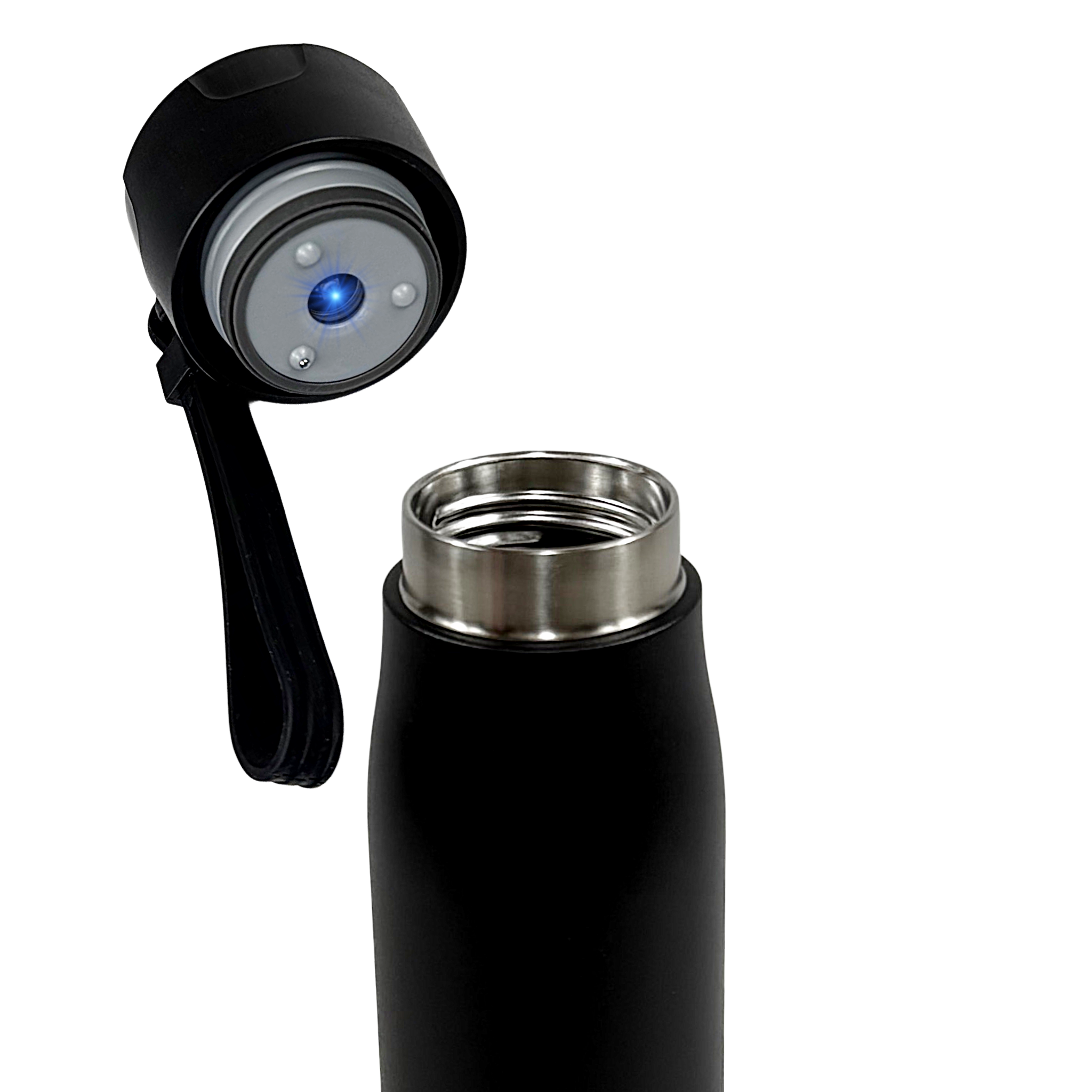Selbstreinigende Trinkflasche - Smart HydroUp: Selbstreinigungsfunktion, Temperaturanzeige, Trinkerinnerung (500 ml) - Mareverty