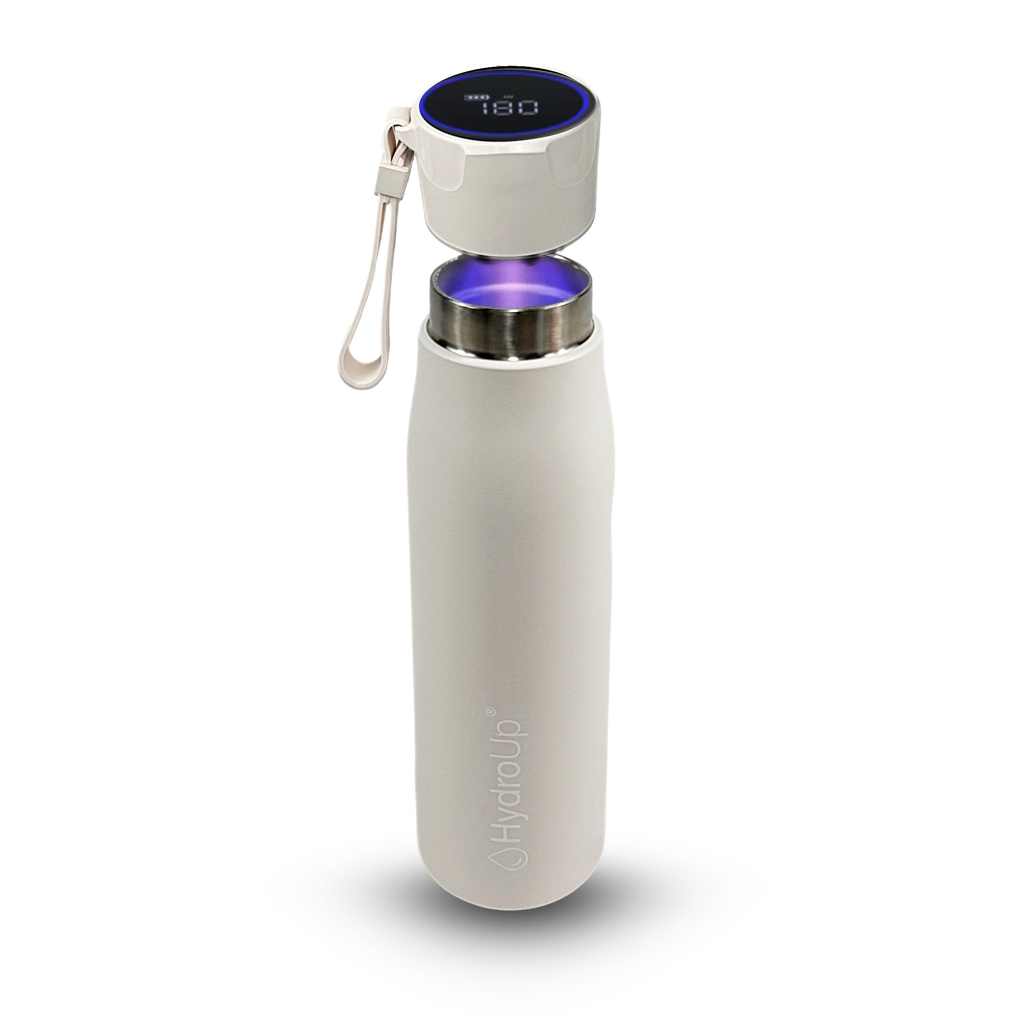 Selbstreinigende Trinkflasche - Smart HydroUp: Selbstreinigungsfunktion, Temperaturanzeige, Trinkerinnerung (500 ml) - Mareverty
