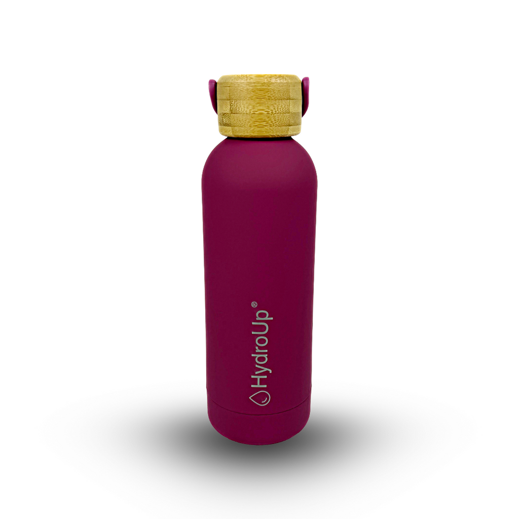 Edelstahl Trinkflasche – Isolierflasche mit Bambusdeckel & Tragegriff – Auslaufsichere Thermoflasche für Sport, Büro & Alltag – BPA-freie Wasserflasche