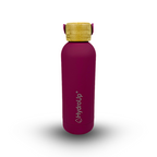 Edelstahl Trinkflasche – Isolierflasche mit Bambusdeckel & Tragegriff – Auslaufsichere Thermoflasche für Sport, Büro & Alltag – BPA-freie Wasserflasche