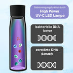 Selbstreinigende Trinkflasche - Smart HydroUp: Selbstreinigungsfunktion, Temperaturanzeige, Trinkerinnerung (500 ml) - Mareverty