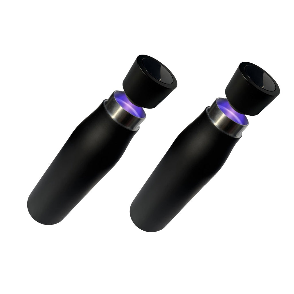 Sparset: 2x Selbstreinigende Trinkflasche - Smart HydroUp: Selbstreinigungsfunktion, Temperaturanzeige, Trinkerinnerung - 750ml - Mareverty