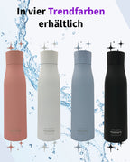 Sparset: 2x Selbstreinigende Trinkflasche - Smart HydroUp: Selbstreinigungsfunktion, Temperaturanzeige, Trinkerinnerung - 750ml - Mareverty