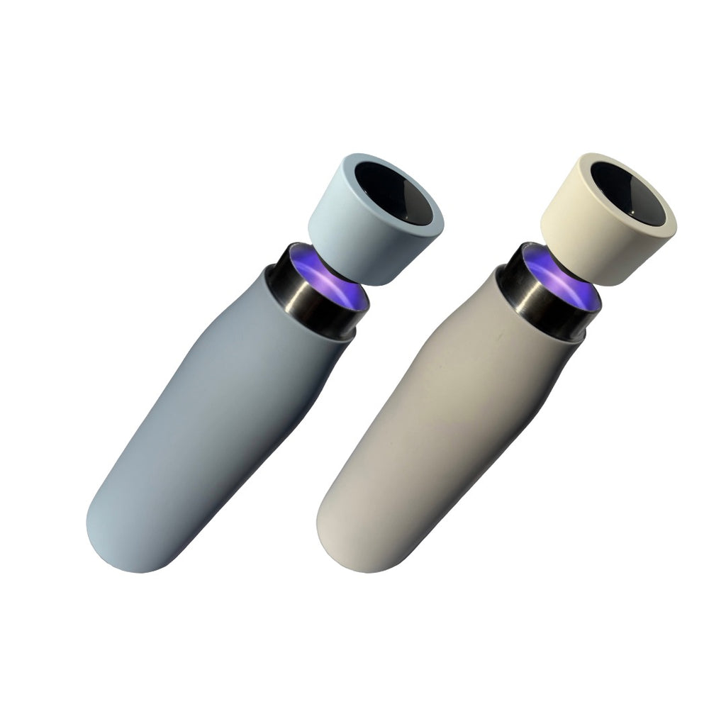 Sparset: 2x Selbstreinigende Trinkflasche - Smart HydroUp: Selbstreinigungsfunktion, Temperaturanzeige, Trinkerinnerung - 750ml - Mareverty