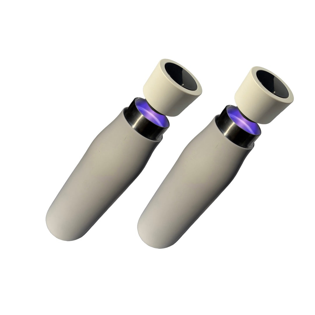 Sparset: 2x Selbstreinigende Trinkflasche - Smart HydroUp: Selbstreinigungsfunktion, Temperaturanzeige, Trinkerinnerung - 750ml - Mareverty