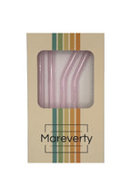 Glasstrohhalme (4er-Set mit Reinigungsbürste) - Nachhaltige Trinkhalme - Mareverty