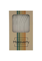 Glasstrohhalme (4er-Set mit Reinigungsbürste) - Nachhaltige Trinkhalme - Mareverty